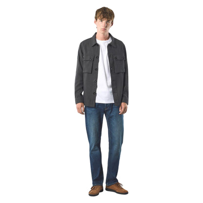 Black - Pack Shot - Pretty Green Mens Kilburn Overshirt