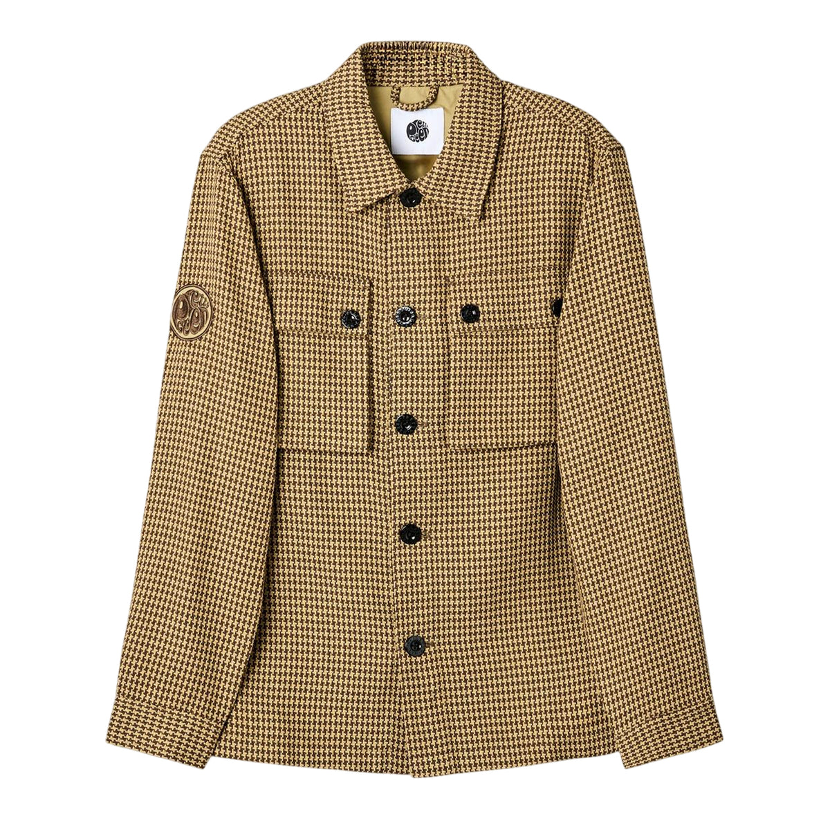 Taupe - Front - Pretty Green Mens Kilburn Overshirt