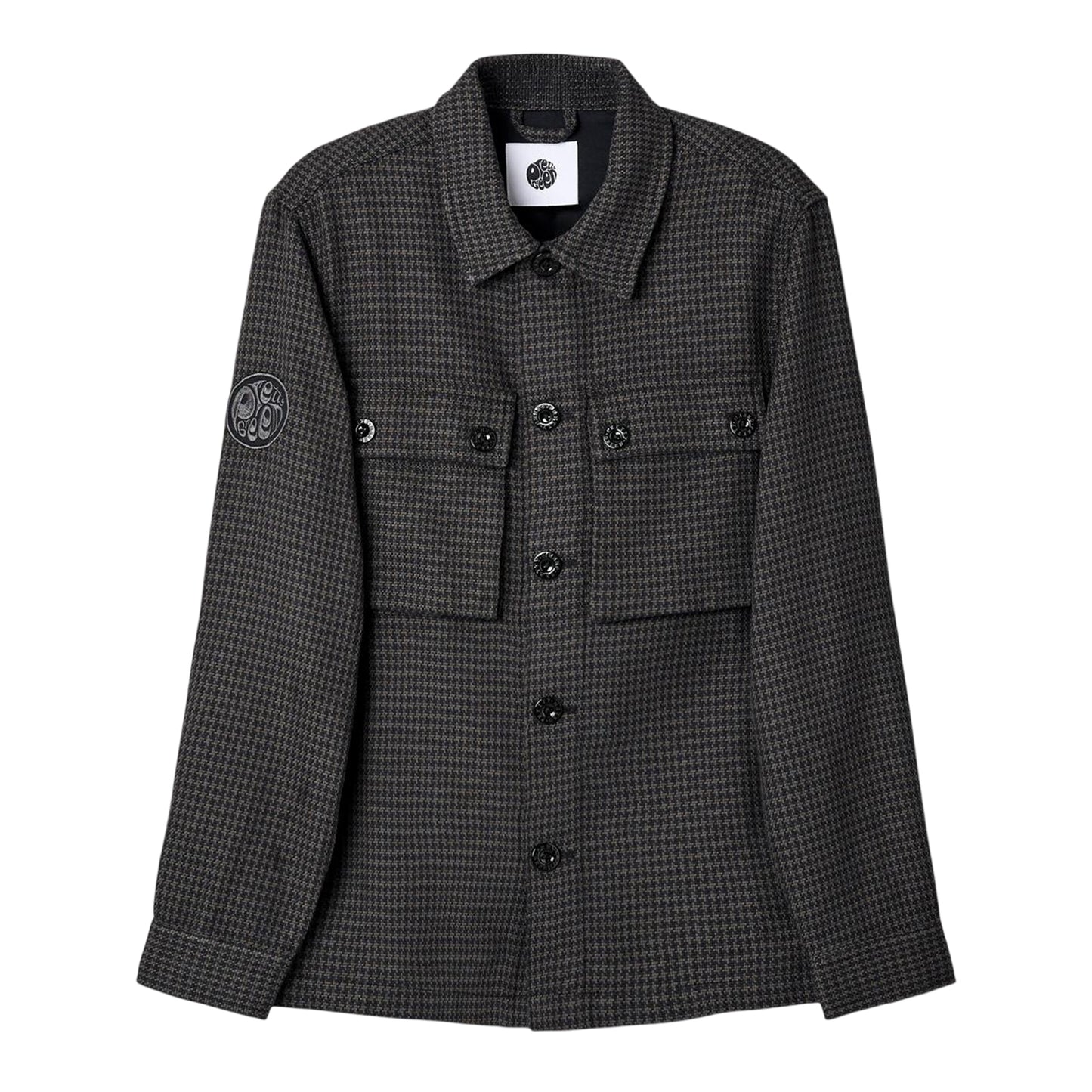 Black - Front - Pretty Green Mens Kilburn Overshirt