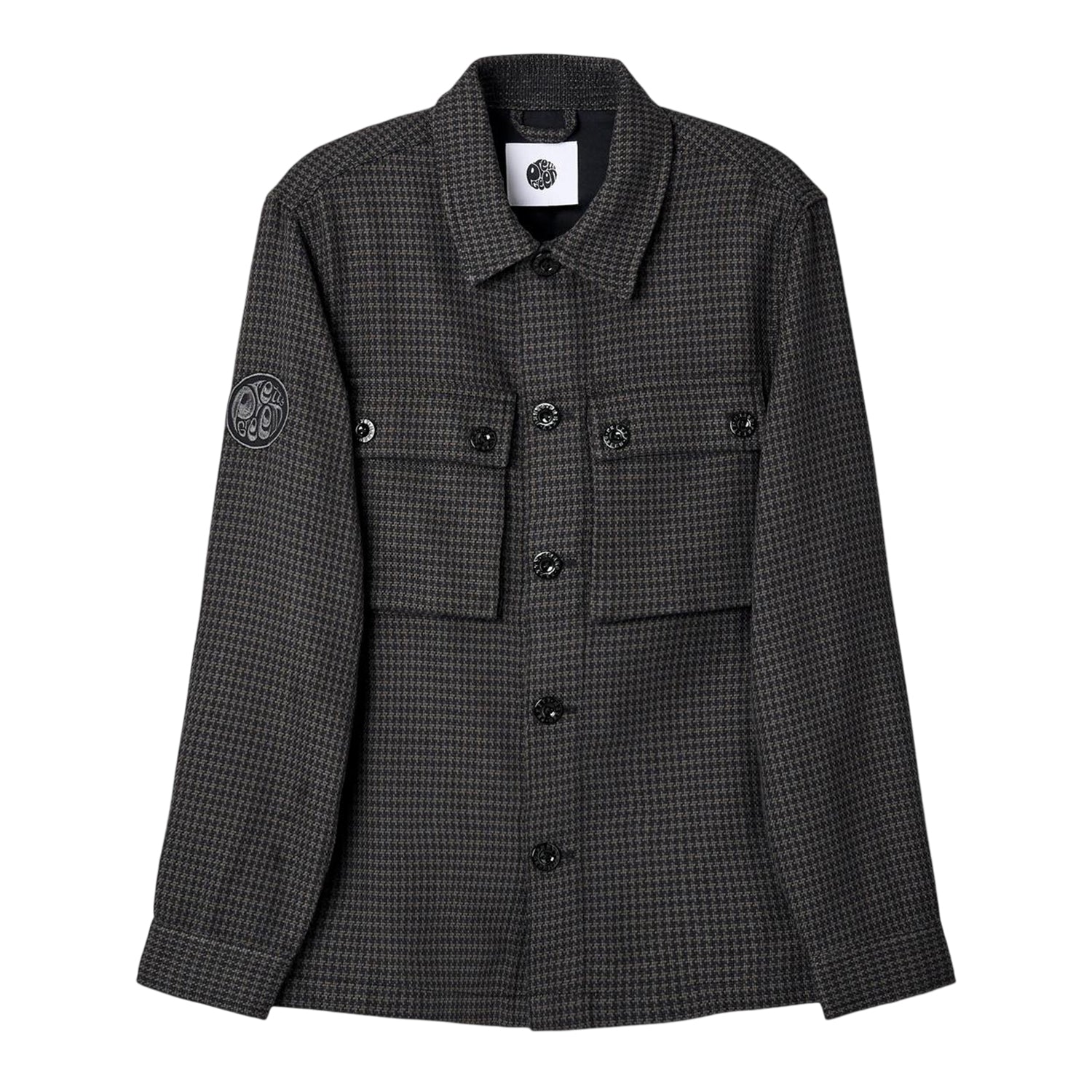 Black - Front - Pretty Green Mens Kilburn Overshirt