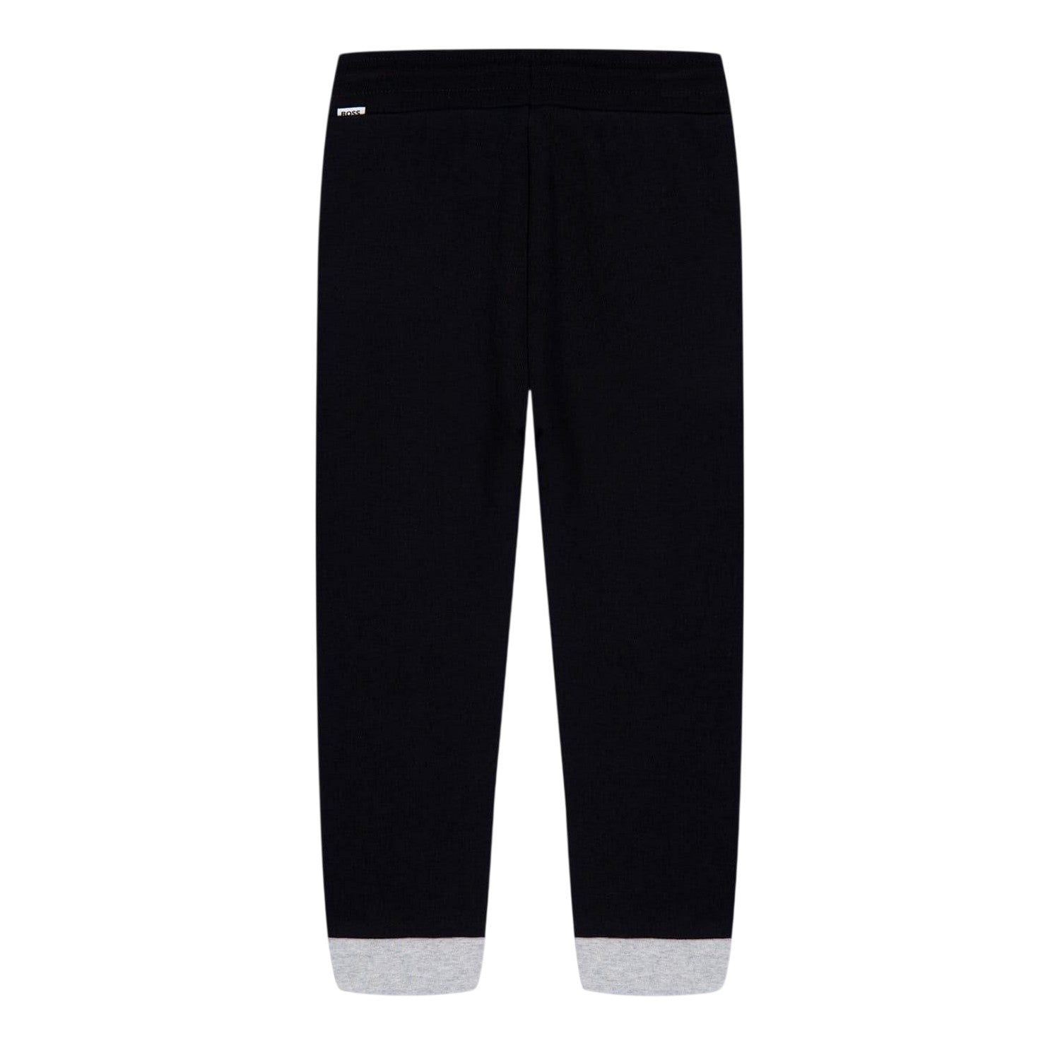Black - Back - Boss Childrens-Kids Colour Block Regular Joggers