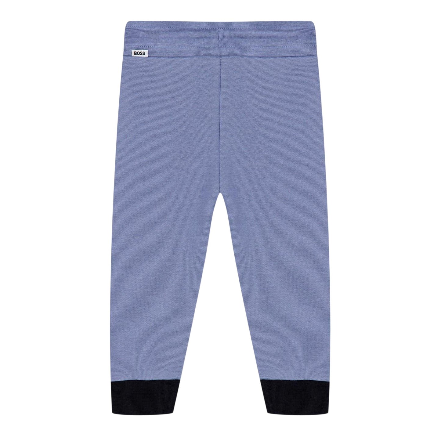 Medium Grey - Back - Boss Childrens-Kids Colour Block Regular Joggers