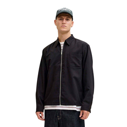 Black - Side - Jack And Jones Mens Party Overshirt