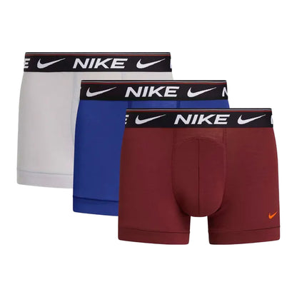 Multicoloured - Front - Nike Mens Dri-FIT Boxer Shorts (Pack of 3)