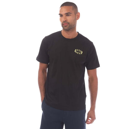 Black - Front - Nicce Mens Tanetta Cotton Regular T-Shirt