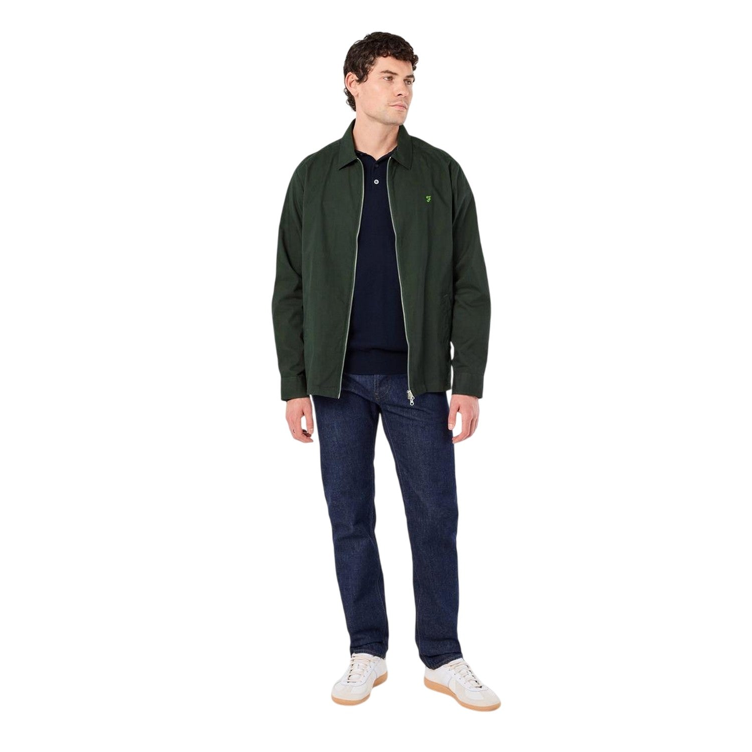 Evergreen - Pack Shot - Farah Mens Radley Regular Overshirt