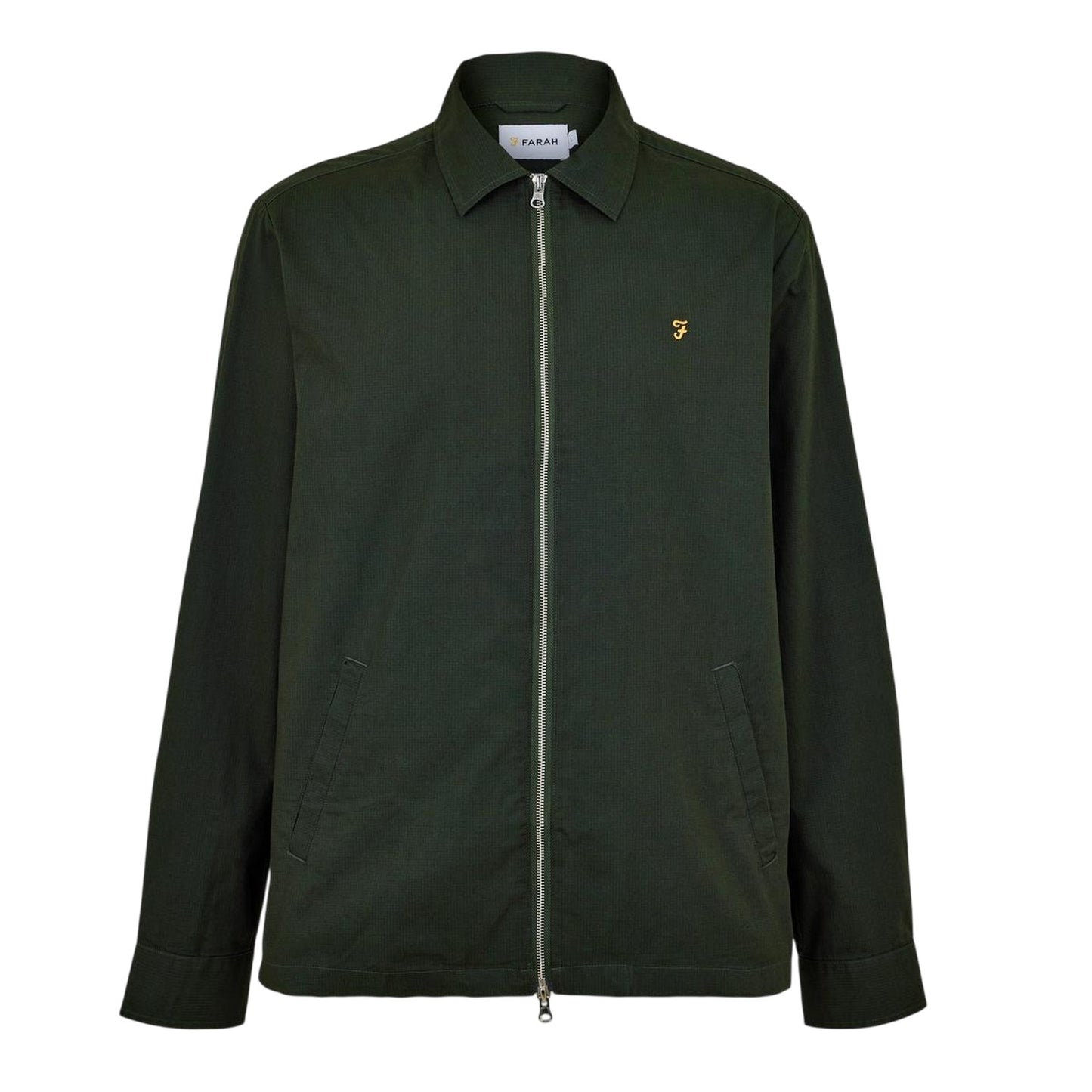 Evergreen - Front - Farah Mens Radley Regular Overshirt