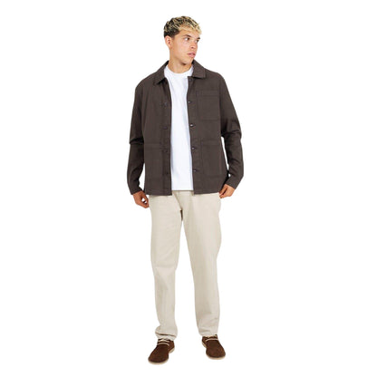 Charcoal - Lifestyle - Brave Soul Mens Twill Overshirt