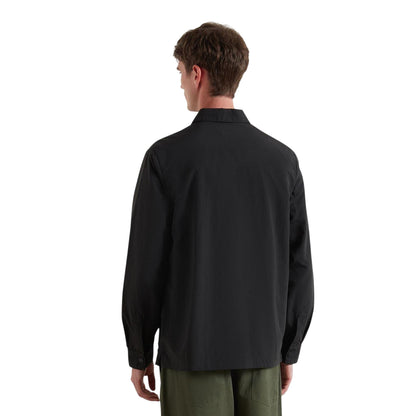Black - Back - Farah Mens Overshirt