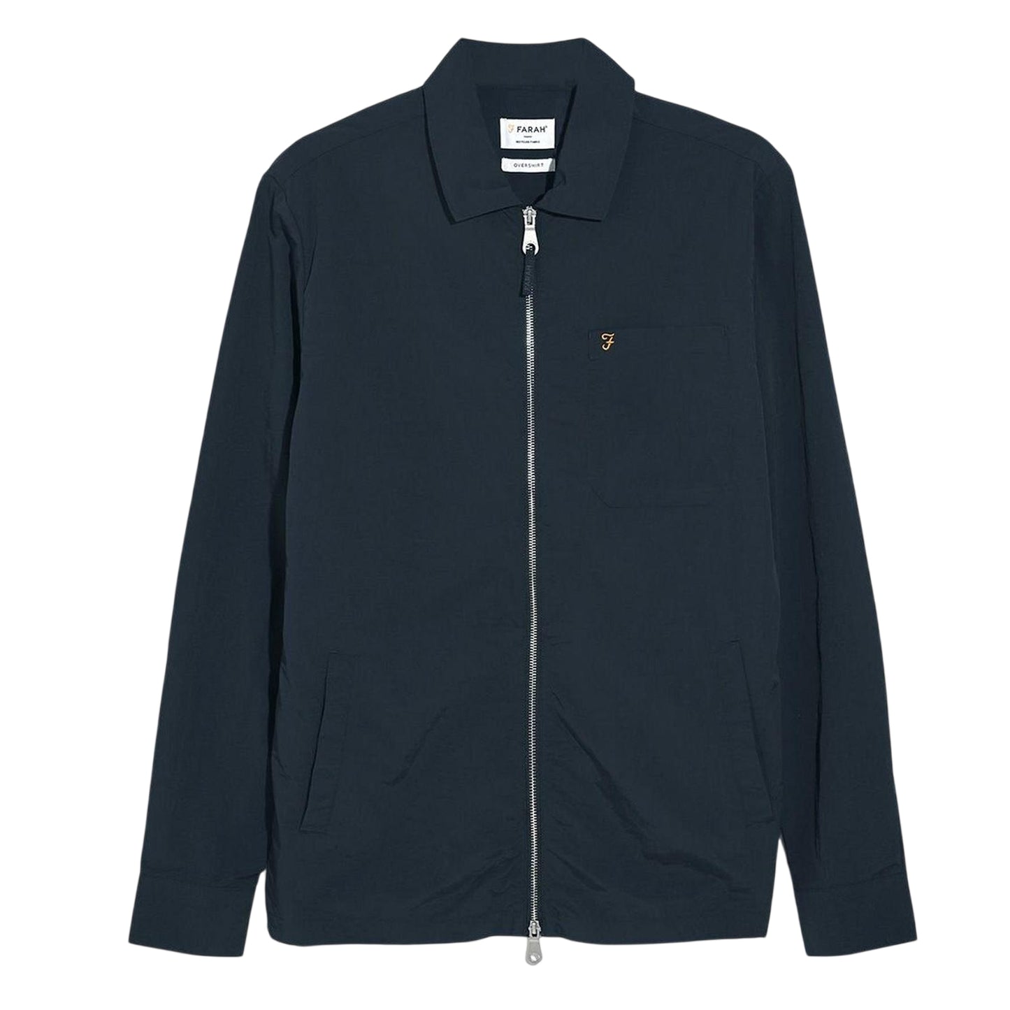 Navy Blue - Front - Farah Mens Overshirt