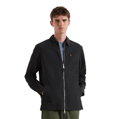 Black - Front - Farah Mens Overshirt
