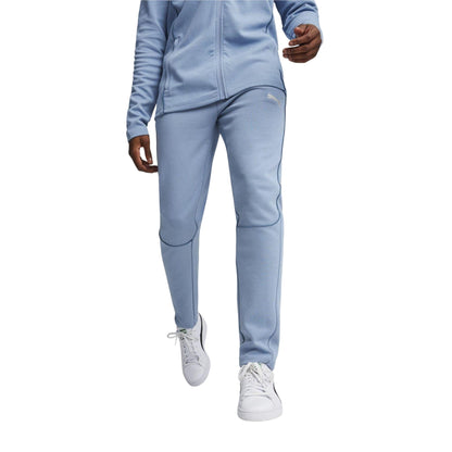 Blue - Side - Puma Mens TeamFINAL Casuals Jersey Athletic Joggers