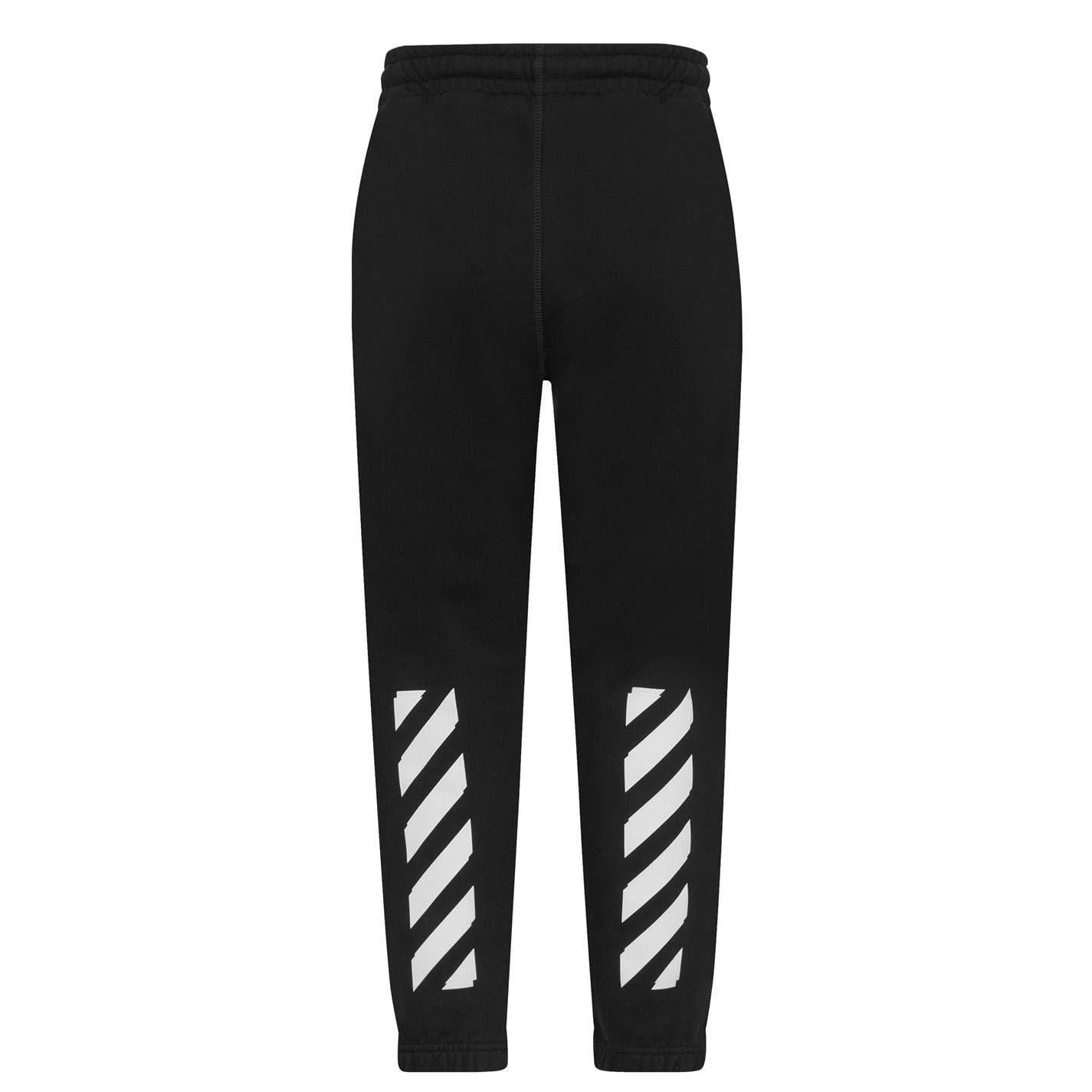 Black - Back - Off-White Childrens-Kids Cotton Arrow Joggers