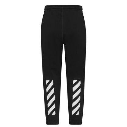 Black - Back - Off-White Childrens-Kids Cotton Arrow Joggers