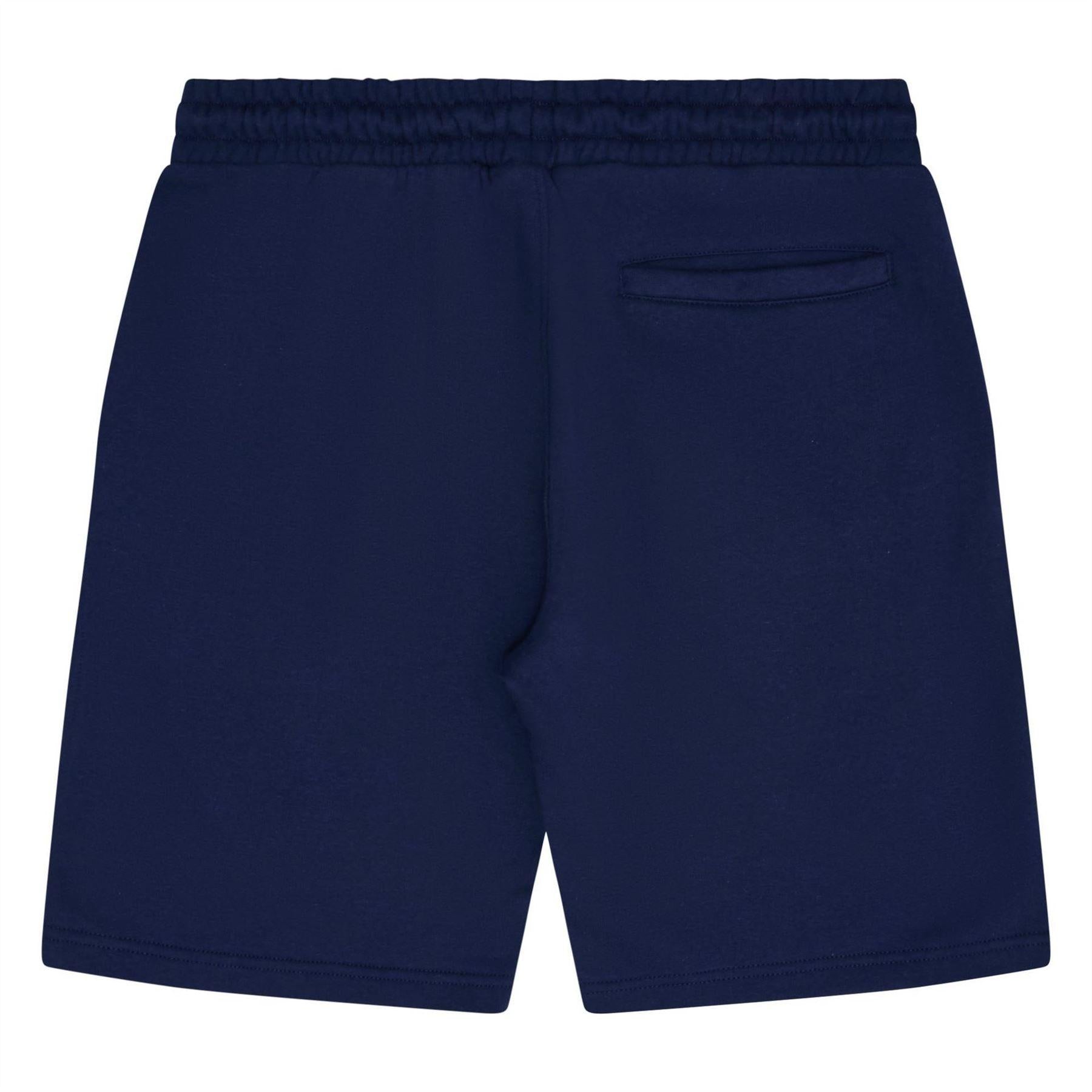 Navy - Back - Ellesse Mens Fleece Sweat Shorts