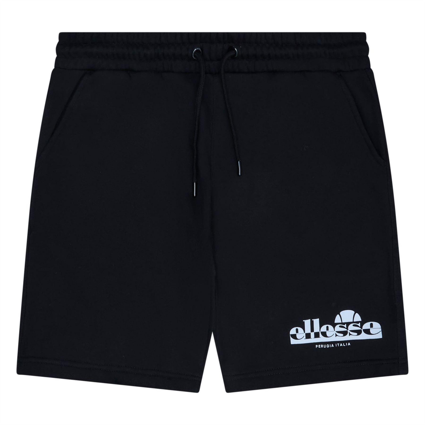 Black - Front - Ellesse Mens Fleece Sweat Shorts