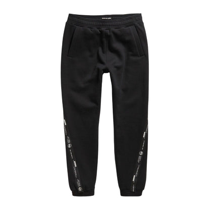 Dark Black - Front - G-Star Mens Branded Tape Slim Joggers