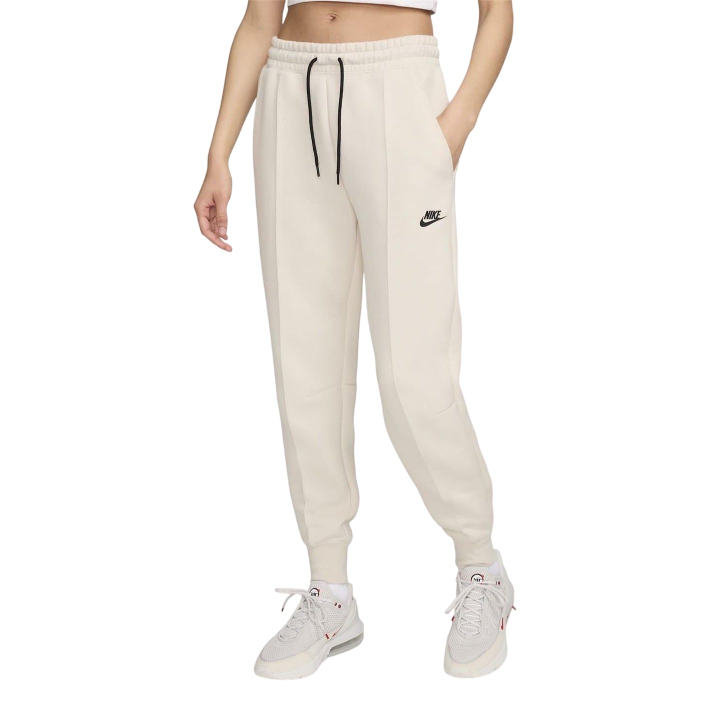 Light Beige - Front - Nike Womens-Ladies Tech Fleece Joggers
