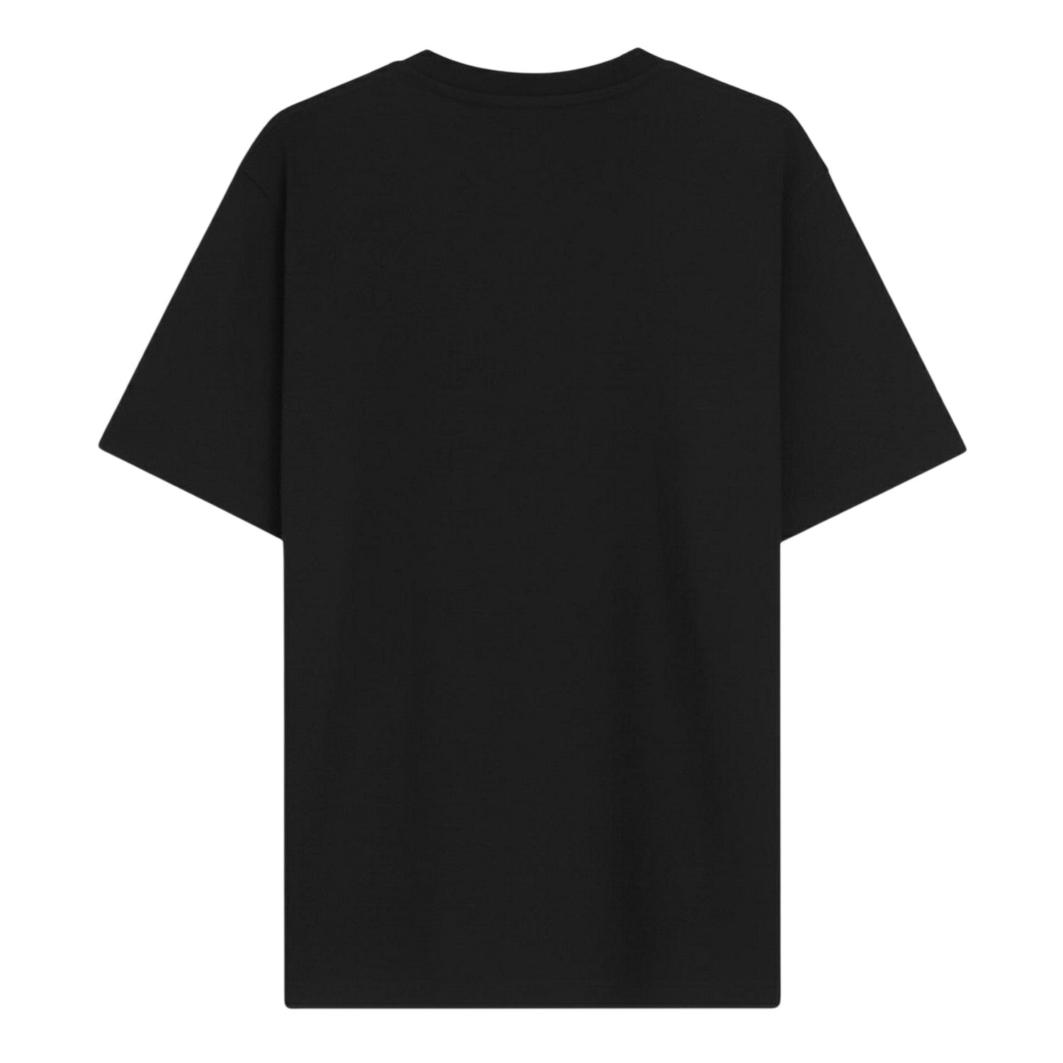 Black - Back - Hugo Mens Split Logo Cotton Jersey T-Shirt
