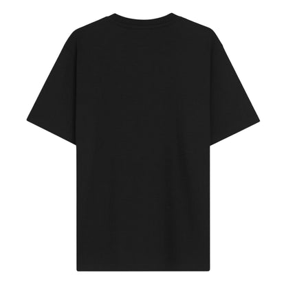 Black - Back - Hugo Mens Split Logo Cotton Jersey T-Shirt