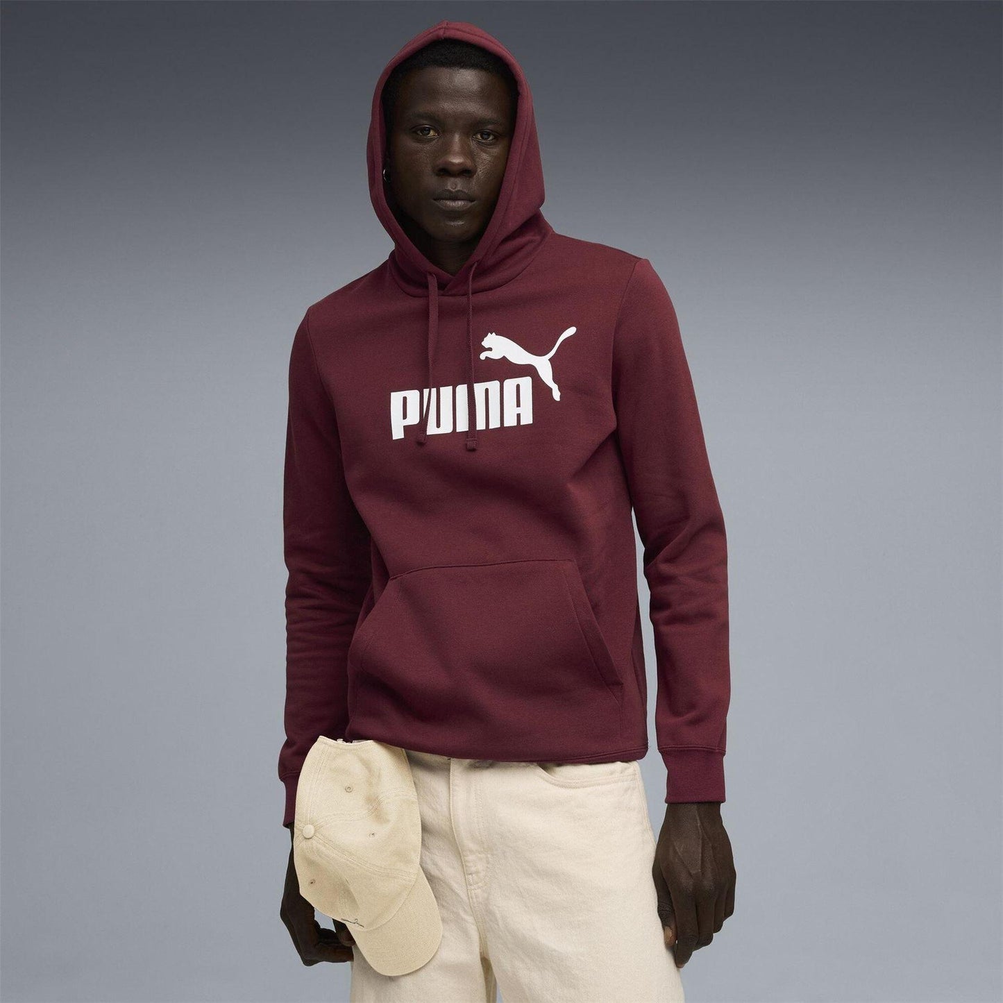 Red - Side - Puma Mens Hoodie