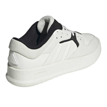 White-Orange - Back - Adidas Mens Court 24 Full Grain Leather Shoes