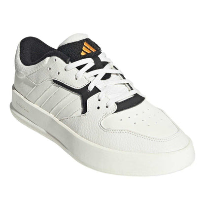 White-Orange - Pack Shot - Adidas Mens Court 24 Full Grain Leather Shoes