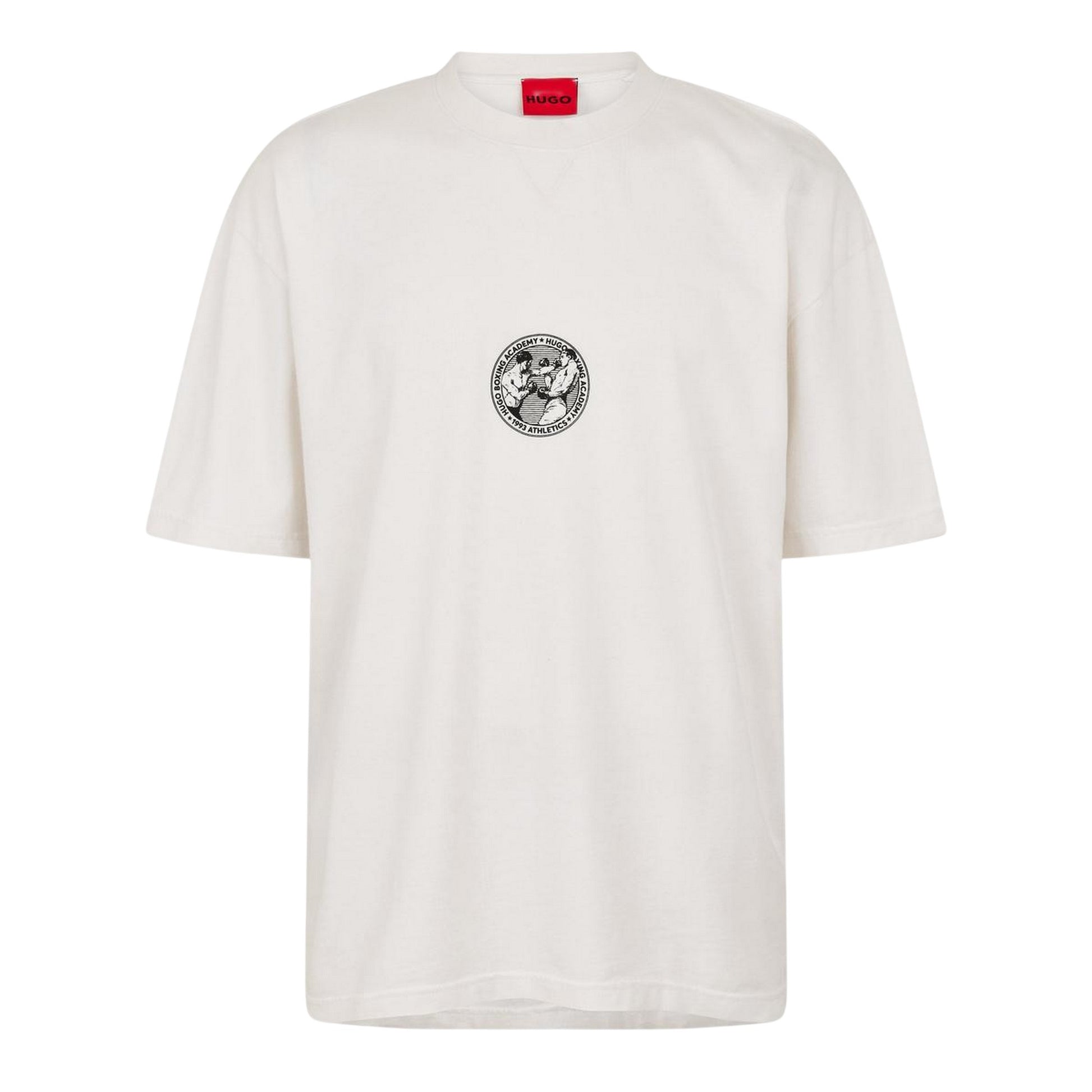 Natural - Front - Hugo Unisex Adult Dwresto T-Shirt