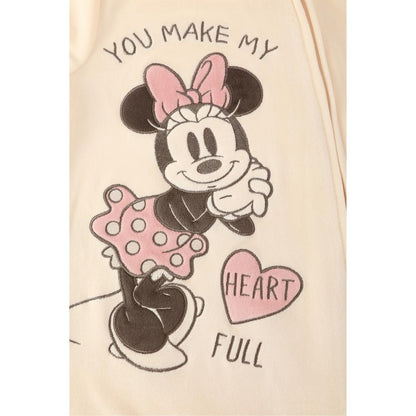 Bleach - Side - Disney Baby Girls Minnie Mouse Velvet Sleepsuit