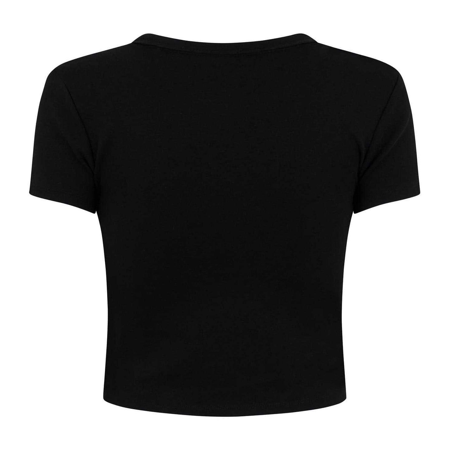 Black - Back - Hugo Womens-Ladies Cropped Slim T-Shirt