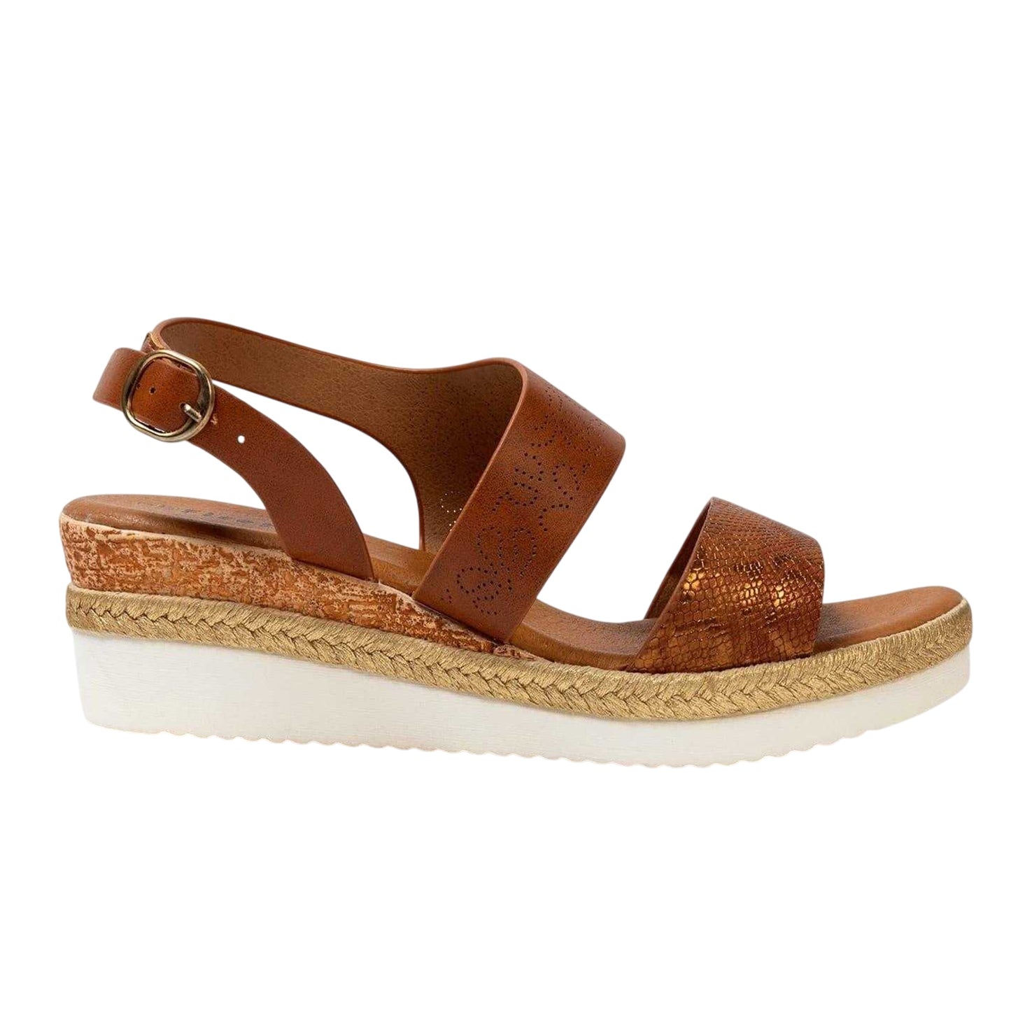 Brown - Front - Firetrap Womens-Ladies Ella Wedge Sandals