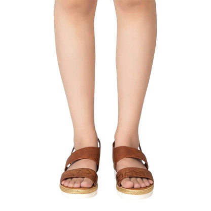 Brown - Lifestyle - Firetrap Womens-Ladies Ella Wedge Sandals
