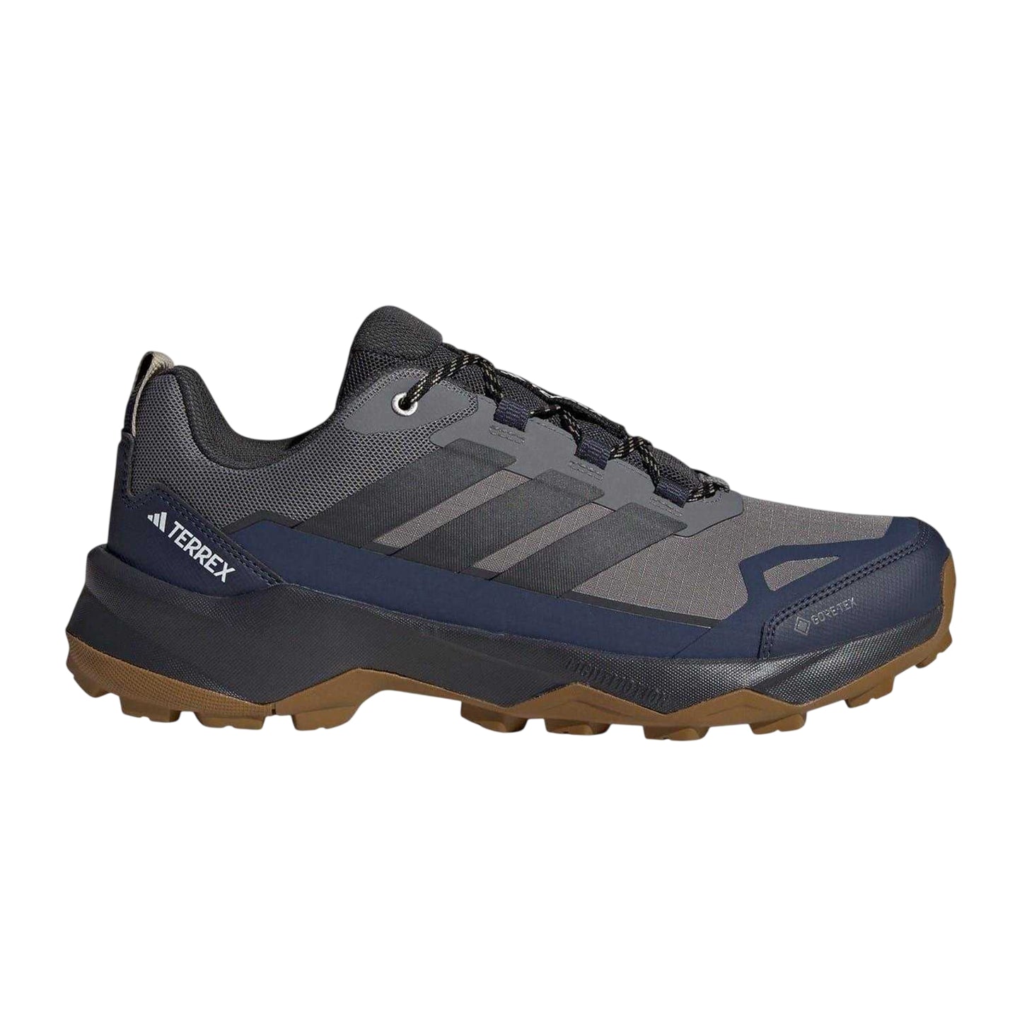 Grey-Carbon - Front - Adidas Mens Terrex Skychaser AX5 GORE-TEX Hiking Shoes