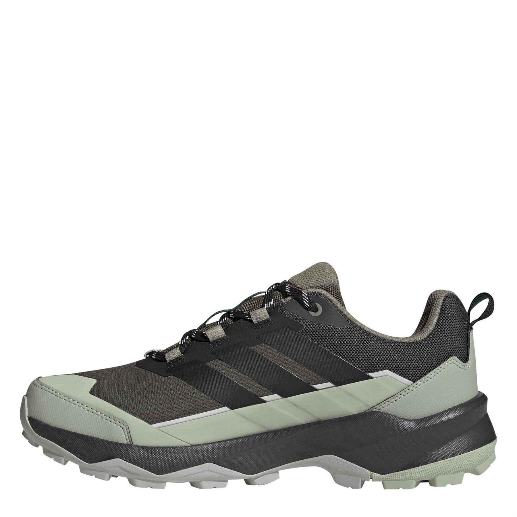 Carbon Grey-Green - Back - Adidas Mens Terrex Skychaser AX5 GORE-TEX Hiking Shoes