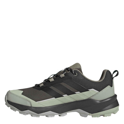 Carbon Grey-Green - Back - Adidas Mens Terrex Skychaser AX5 GORE-TEX Hiking Shoes