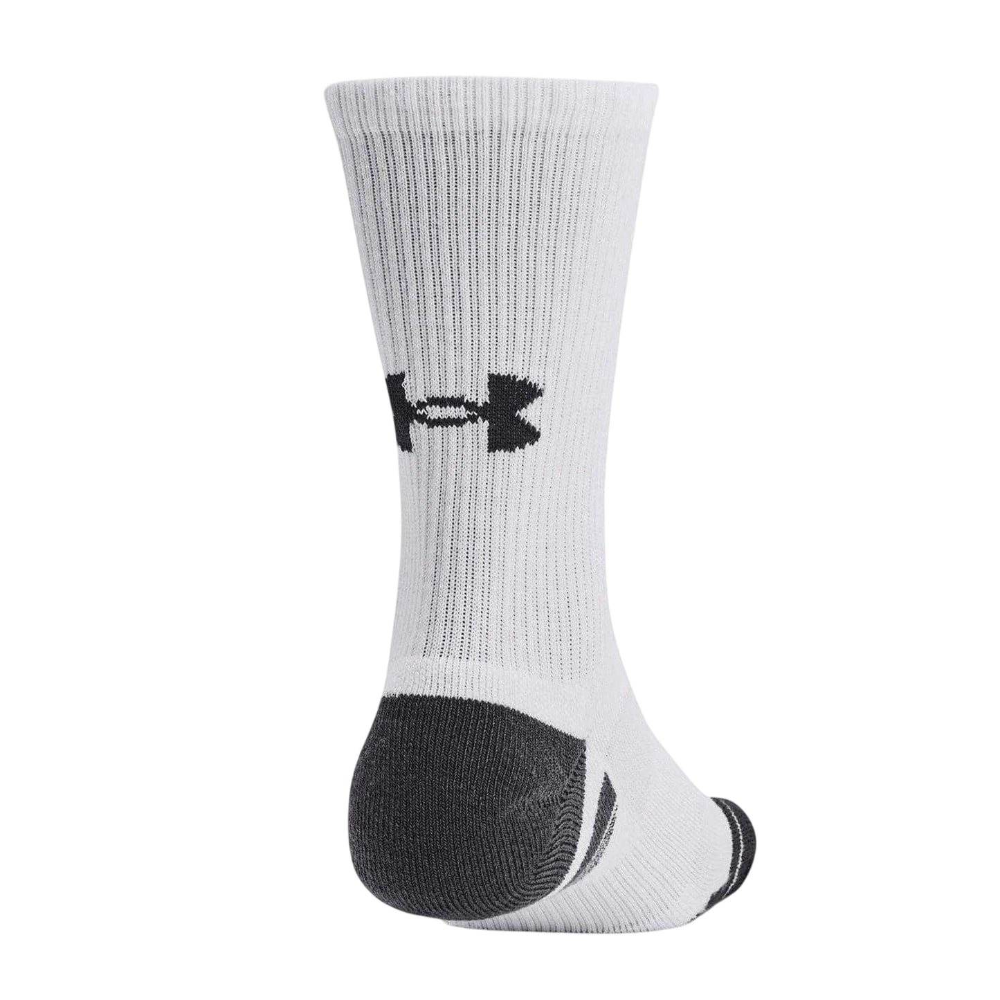 White - Back - Under Armour Unisex Adult Crew Socks (Pack of 3)