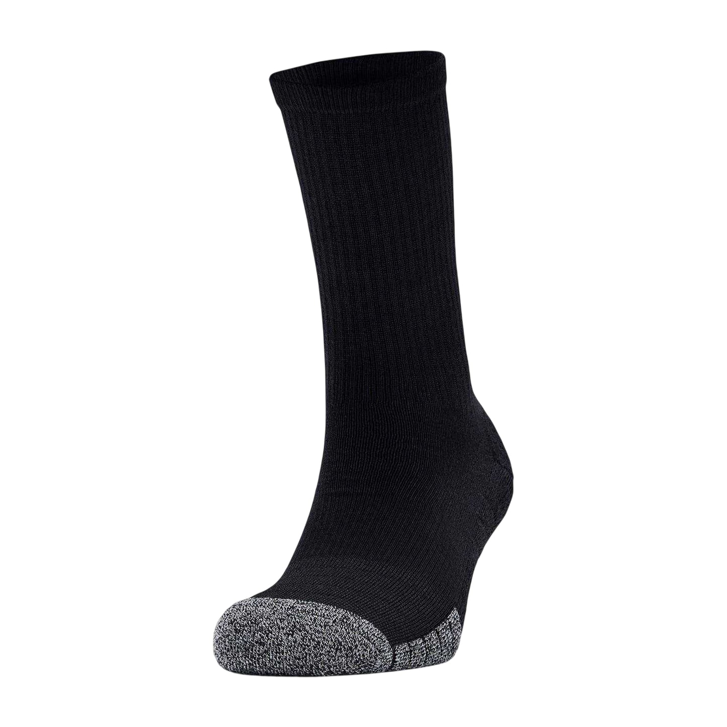 Black - Side - Under Armour Unisex Adult Crew Socks (Pack of 3)