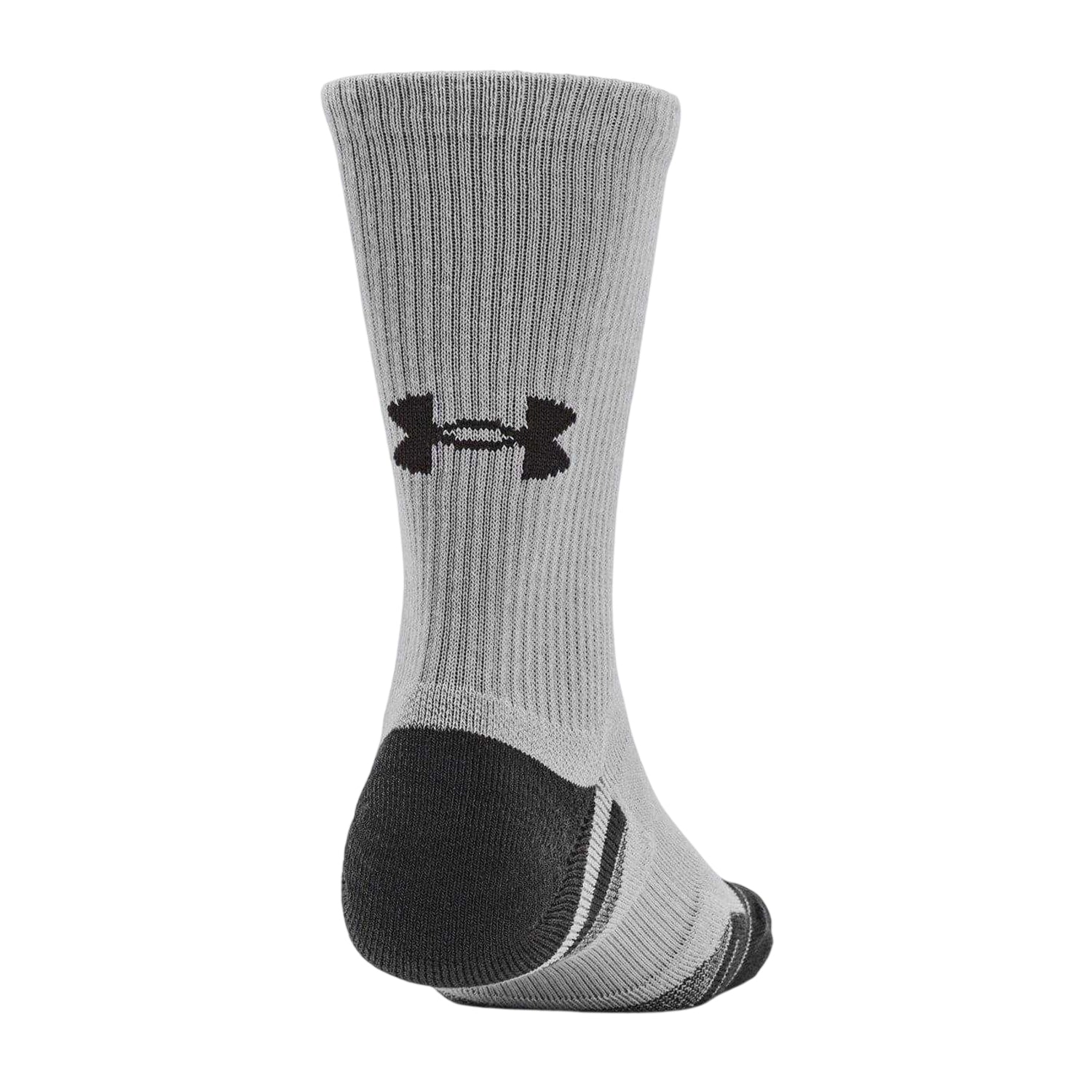 Black-Grey-White - Back - Under Armour Unisex Adult Crew Socks (Pack of 3)