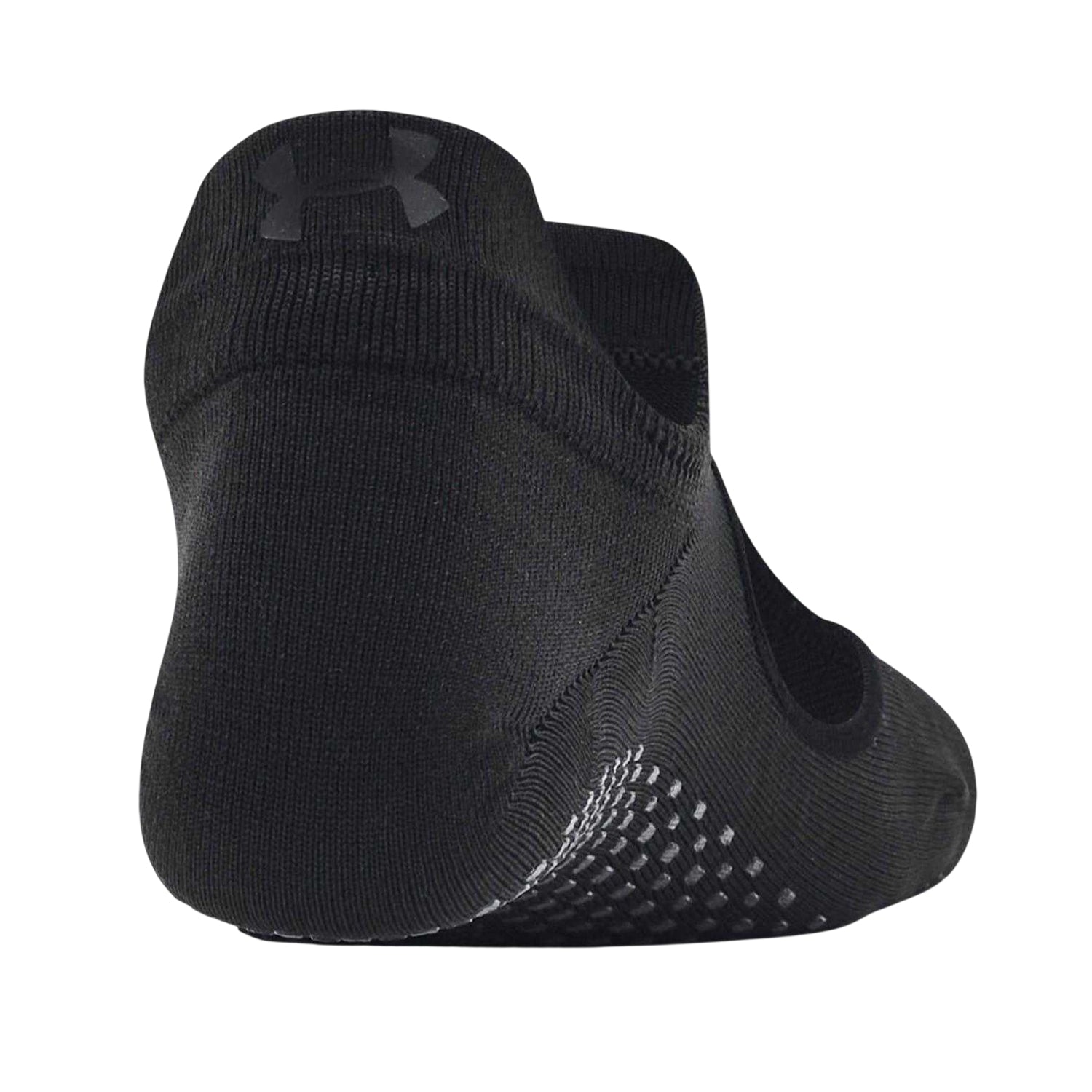 Black - Back - Under Armour Womens-Ladies No-Show Socks (Pack of 2)