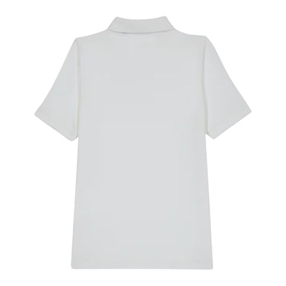 White - Back - Lyle & Scott Childrens-Kids Regular Polo Shirt