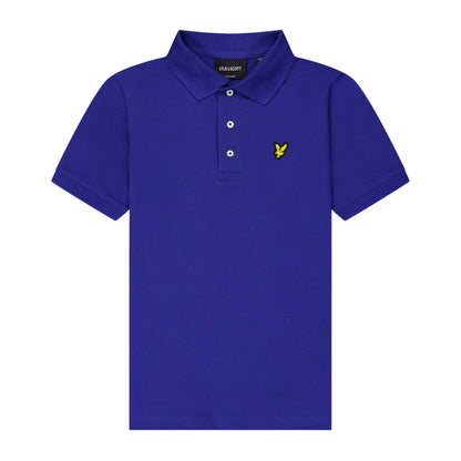 Now Blue - Front - Lyle & Scott Childrens-Kids Regular Polo Shirt