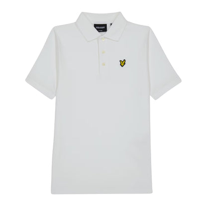 White - Front - Lyle & Scott Childrens-Kids Regular Polo Shirt