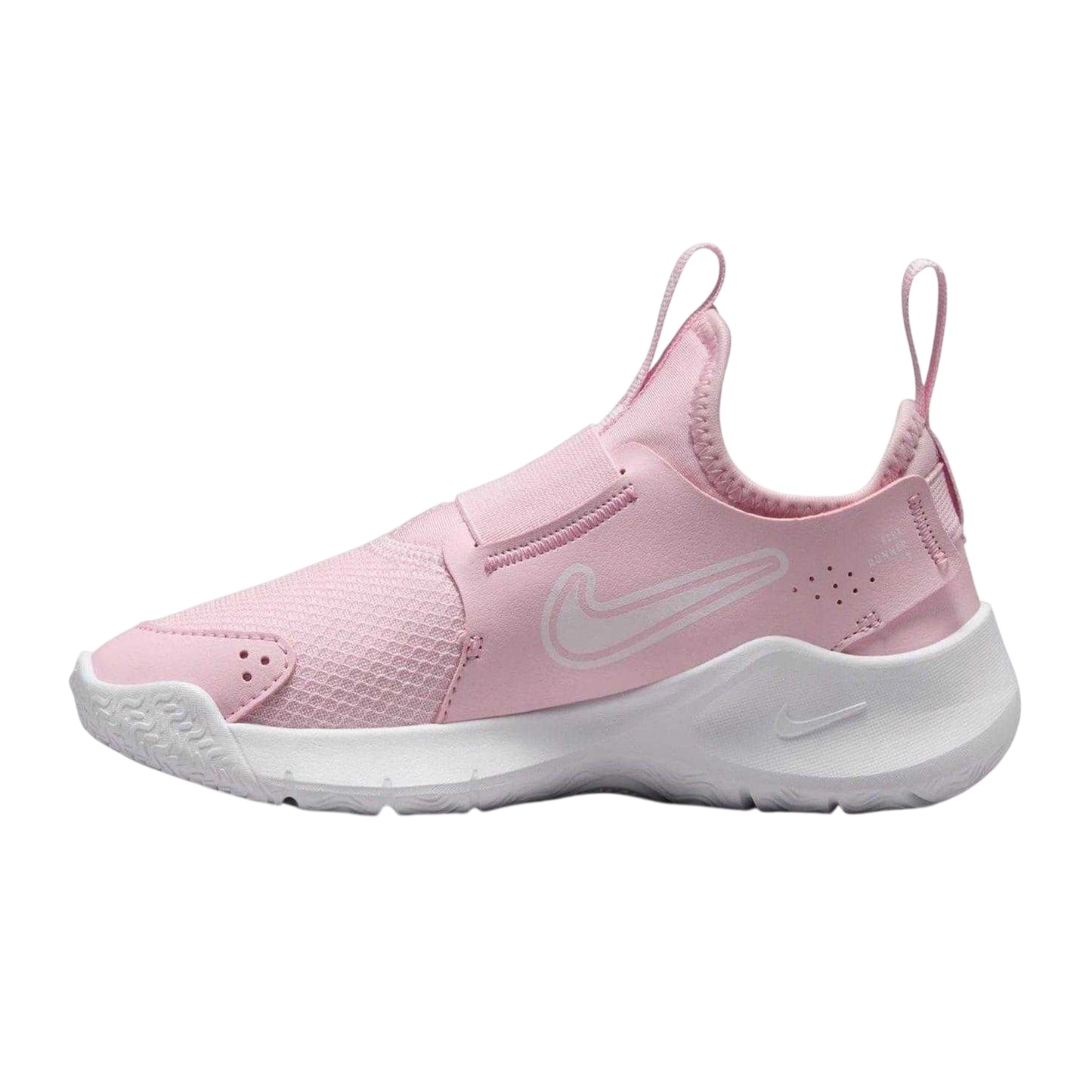 Pink Foam-White - Side - Nike Childrens-Kids Flex Runner 3 Shoes