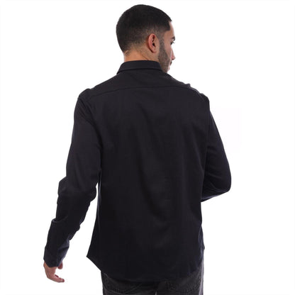 Dark Blue - Back - Boss Mens Motion Regular Shirt