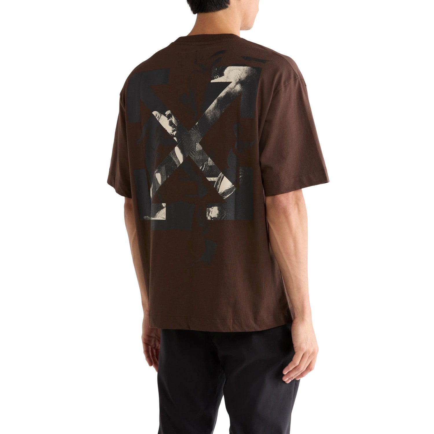 Chocolate-Cream - Lifestyle - Off-White Mens Arrow Print T-Shirt