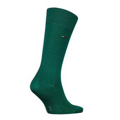 Dark Green - Back - Tommy Hilfiger Mens Classic Crew Socks (Pack of 3)