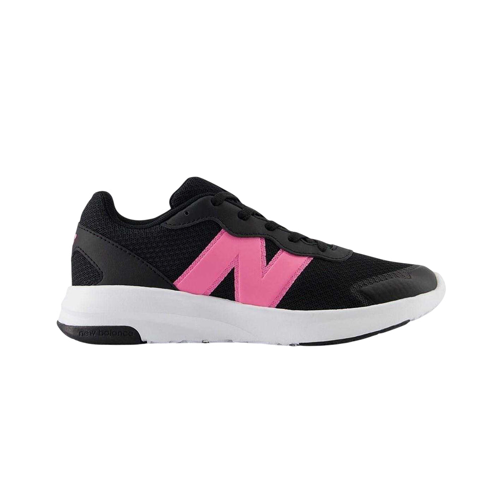 Black-Pink - Side - New Balance Childrens-Kids 578 Low Cut Trainers