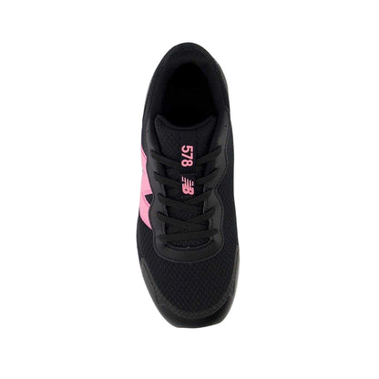 Black-Pink - Lifestyle - New Balance Childrens-Kids 578 Low Cut Trainers