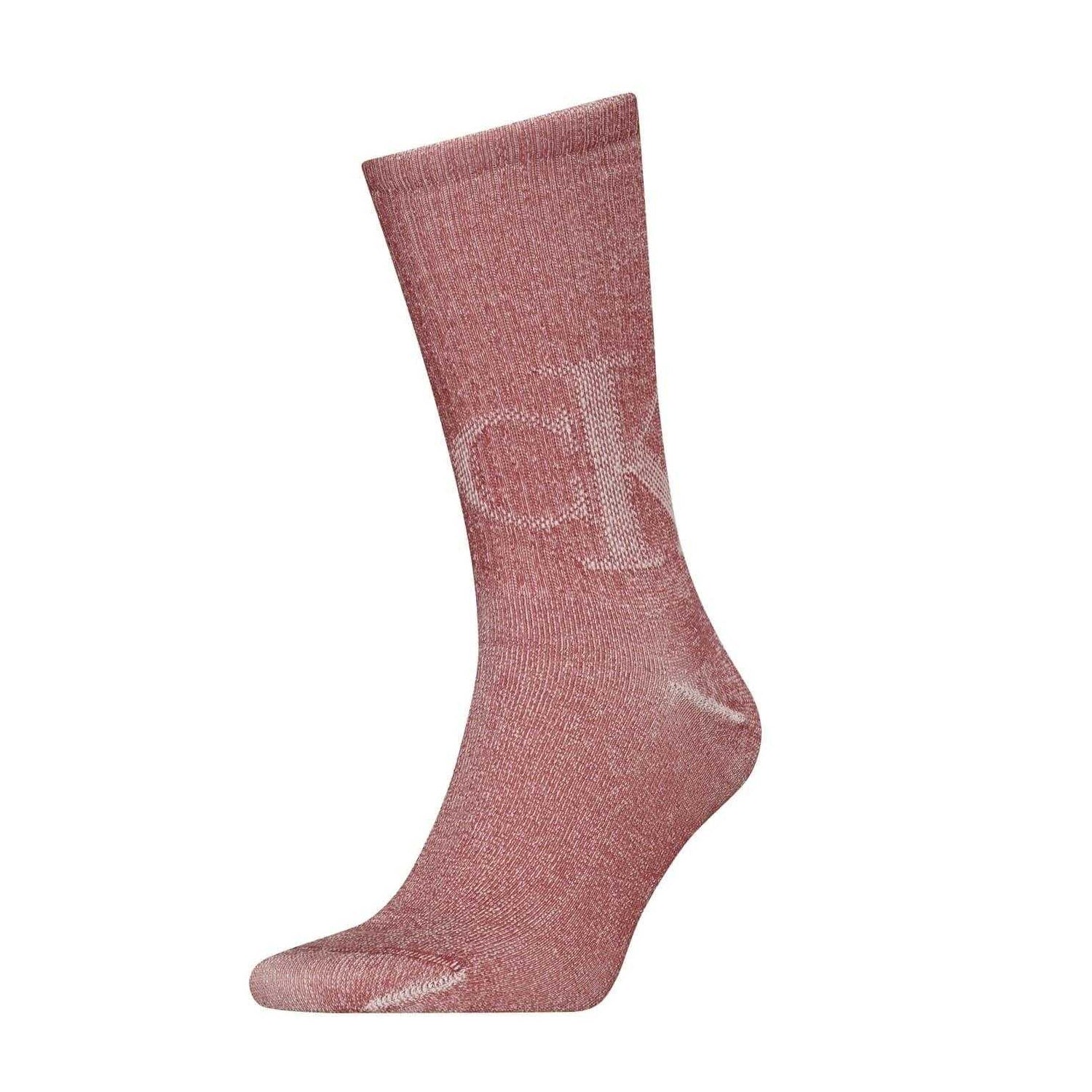 Red-White - Front - Calvin Klein Unisex Adult Monogram Crew Socks