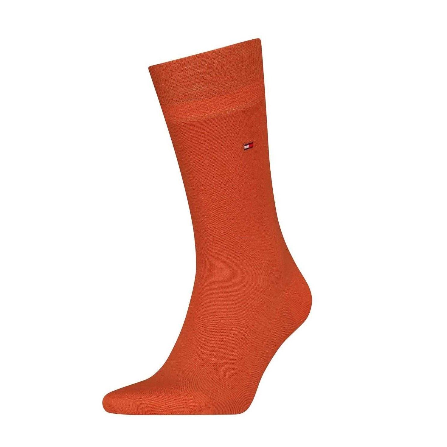 Orange - Front - Tommy Hilfiger Mens Crew Socks